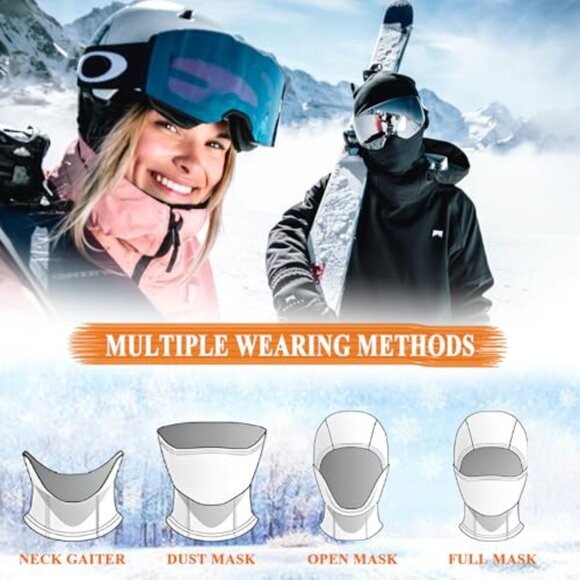 Full Face Balaclava Ski Mask Thermal Windproof Helmet Liner Multipurpose main image 7